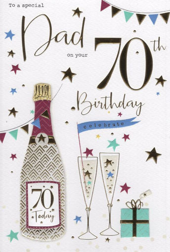 Picture of DAD ON YOUR 70TH BIRTHDAY CARD